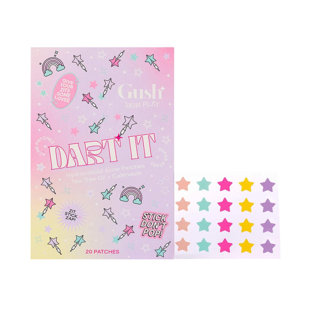 Gush Beauty Dart It Hydrocolloid Pimple Patches for Healing Acne, Zits and Blemishes - Super Star (5 Colors) - Gush Beauty