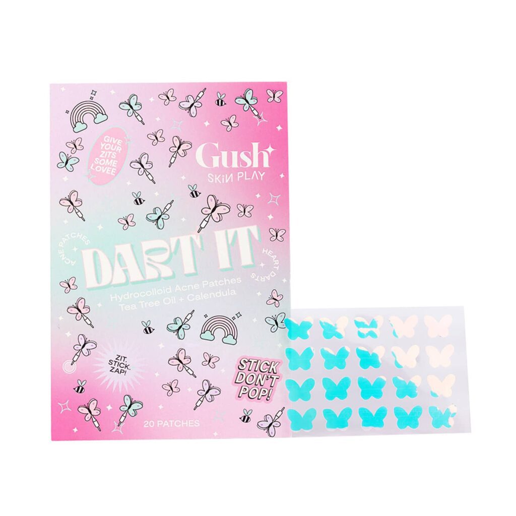 Gush Beauty Dart It Hydrocolloid Pimple Patches for Healing Acne, Zits and Blemishes - Holographic Butterfly - Gush Beauty