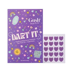 Gush Beauty Dart It Hydrocolloid Pimple Patches for Healing Acne, Zits and Blemishes - Purple heart - Gush Beauty