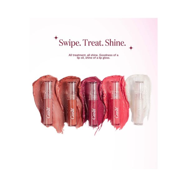 Gush Beauty Glaze Lip Oil Gloss High Shine & Hydrating Lip Gloss - Honey Drip (2.8ml) - Gush Beauty