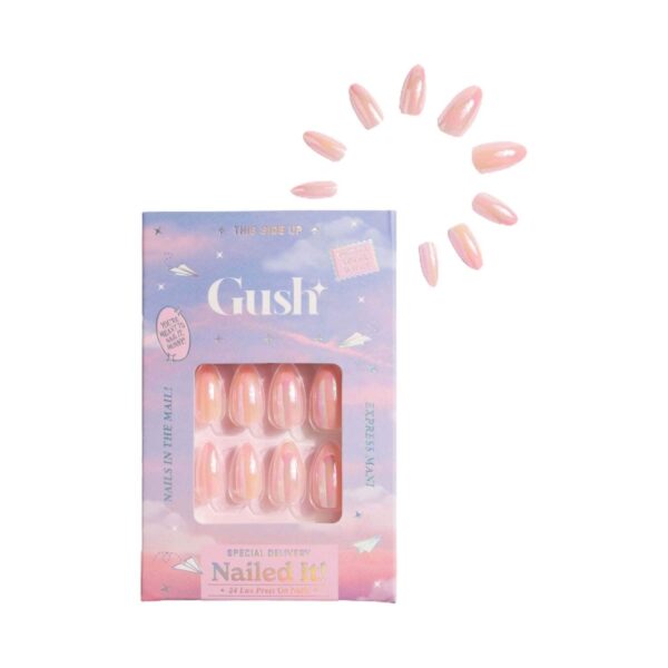 Gush Beauty Nailed It Reusable Luxury Press On Nails - Fairy Dust - Medium Round (8 pcs) - Gush Beauty