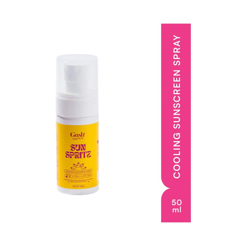 Gush Beauty Sun Spritz Cooling Sunscreen Spray SPF50 PA++++ UVA+ UVB (50 ml) - Gush Beauty