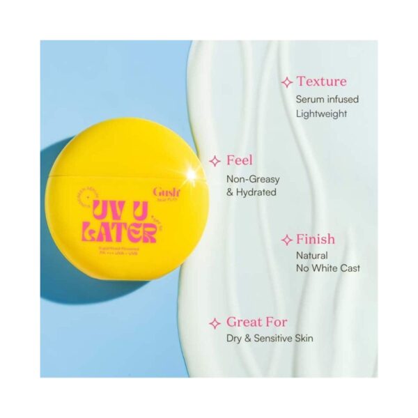 Gush Beauty UV U Later Sunscreen Serum With SPF 50 PA+++ (50 ml) - Gush Beauty