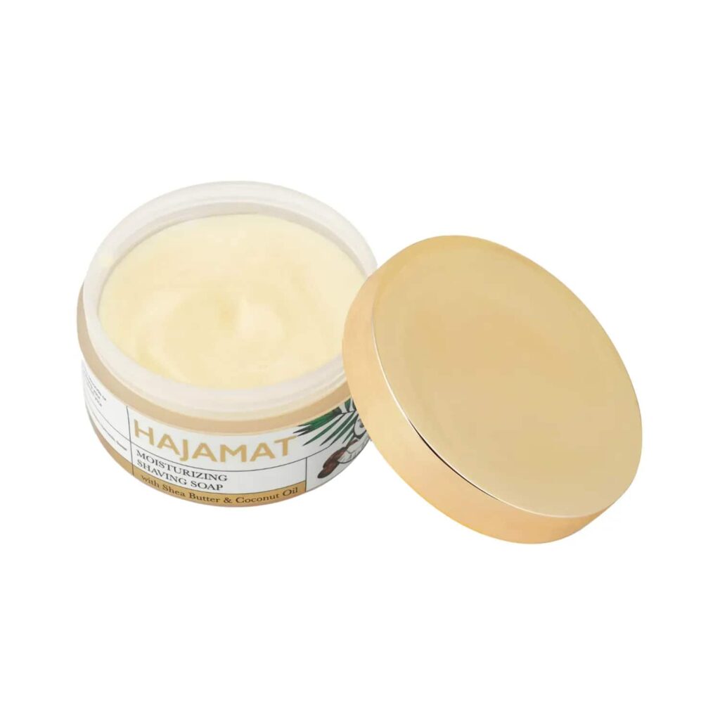 Hajamat Moisturizing Shaving Soap With Shea Butter & Coconut Oil, Original (80g) - Hajamat