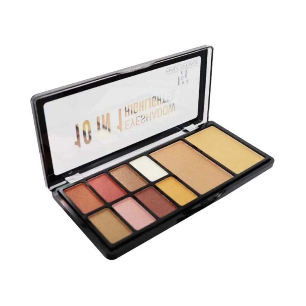 Half N Half 10-In-1 Eyeshadow & Highlighter Makeup Kit - 01 Multicolour (23g) - Half N Half