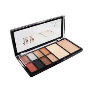 Half N Half 10-In-1 Eyeshadow & Highlighter Makeup Kit - 02 Multicolour (23g) - Half N Half