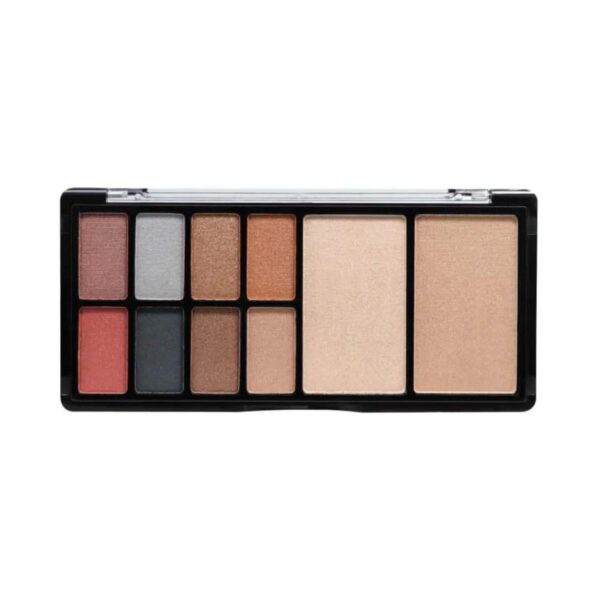 Half N Half 10-In-1 Eyeshadow & Highlighter Makeup Kit - 02 Multicolour (23g) - Half N Half
