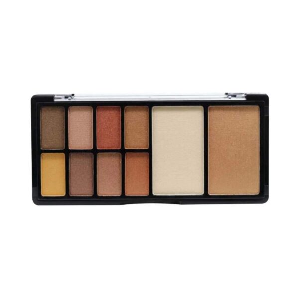 Half N Half 10-In-1 Eyeshadow & Highlighter Makeup Kit - 04 Multicolour (23g) - Half N Half