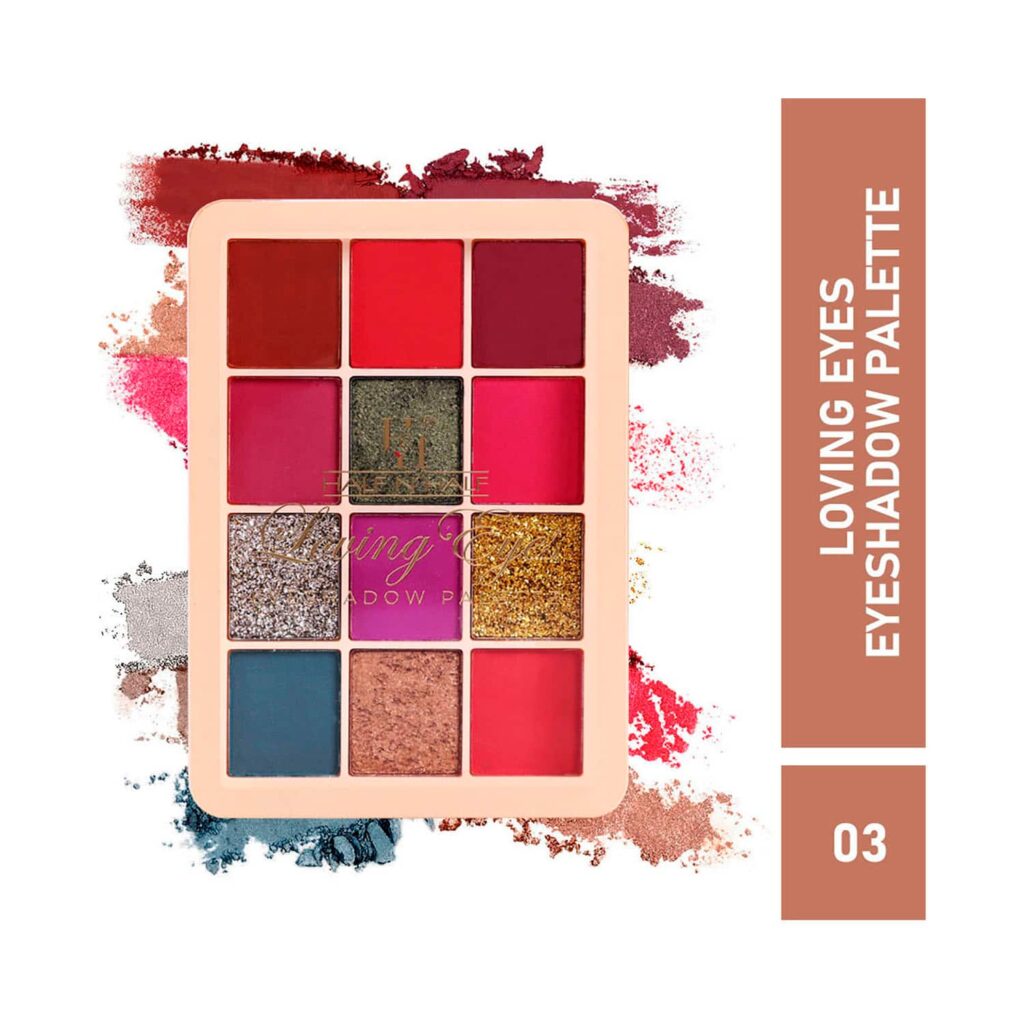 Half N Half 12 Colors Loving Eyeshadow Palette - 03 Shade (9.5g) - Half N Half