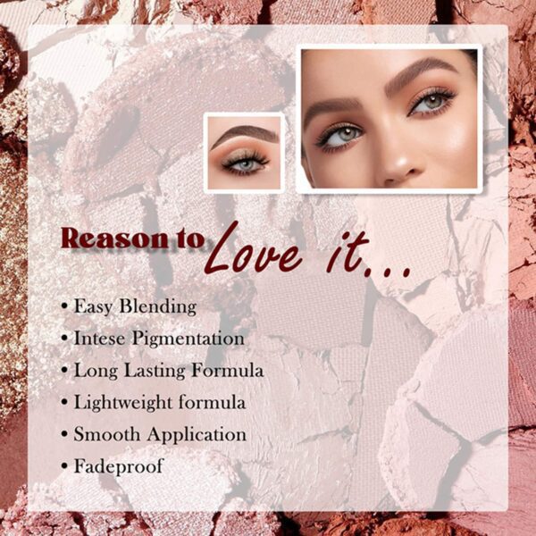 Half N Half 15-In-1 Velvet Texture Eyeshadow Palette - 02 Multicolour (12g) - Half N Half