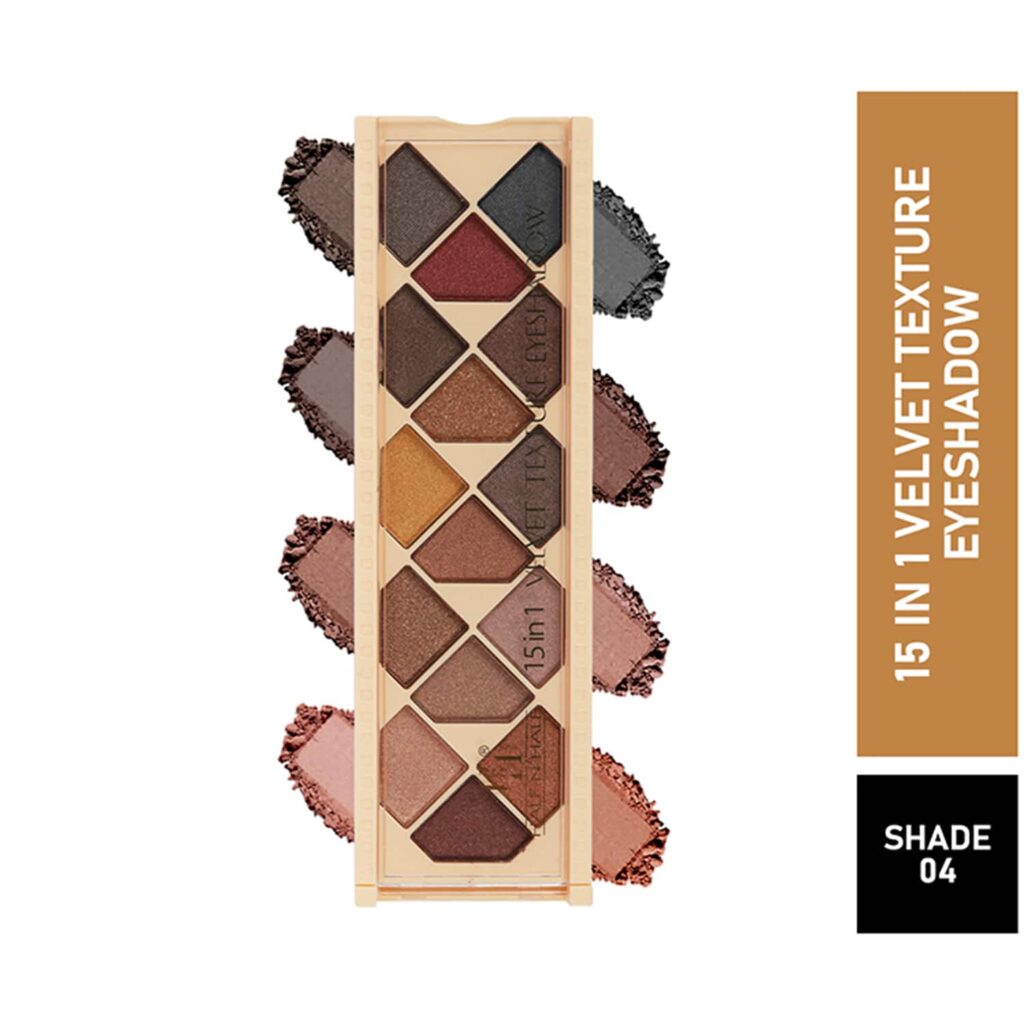 Half N Half 15-In-1 Velvet Texture Eyeshadow Palette - 04 Multicolour (12g) - Half N Half