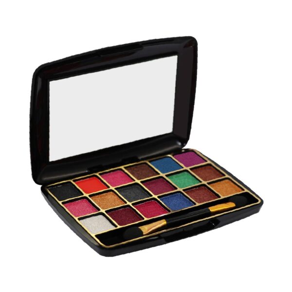 Half N Half 18 Colors Makhmali Eyeshadow With Brush In Makeup Palette - 01 Shade (12.8g) - Half N Half