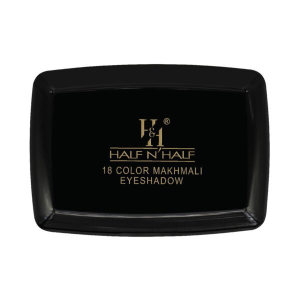 Half N Half 18 Colors Makhmali Eyeshadow With Brush In Makeup Palette - 02 Shade (12.8g) - Half N Half
