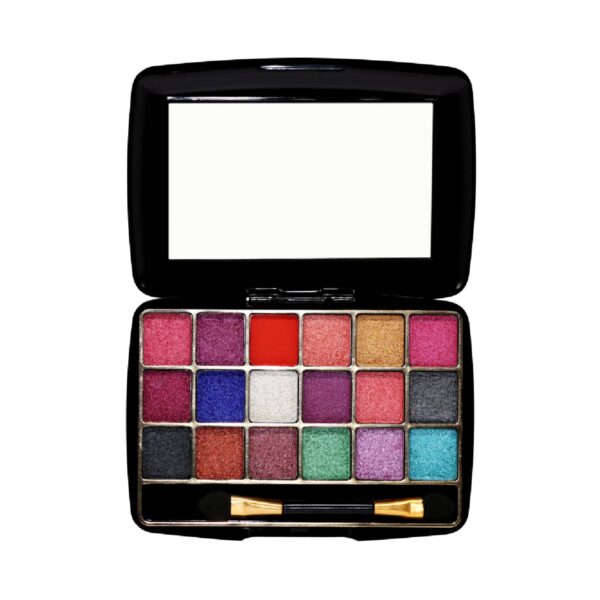 Half N Half 18 Colors Makhmali Eyeshadow With Brush In Makeup Palette - 03 Shade (12.8g) - Half N Half