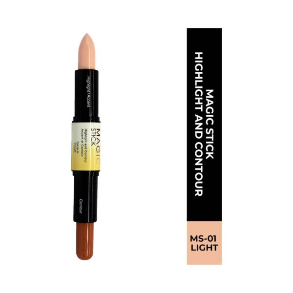 Half N Half 2-In-1 Cover Perfection Highlight And Contour Magic Stick - 01 Light (8g) - Half N Half