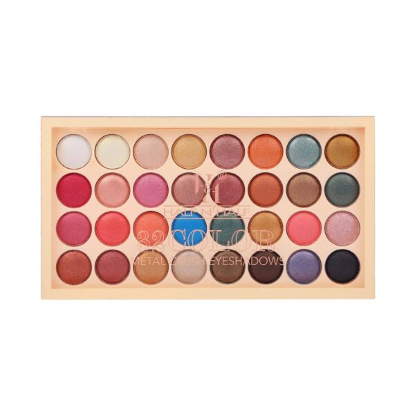 Half N Half 32 Colour Metal Crush Eyeshadow Palette - 01 Multicolour (36g) - Half N Half