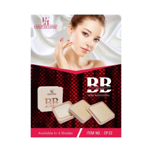 Half N Half BB Mineral Powder Vitamins Skin Whitening Compact - 01 Fair (20g) - Half N Half