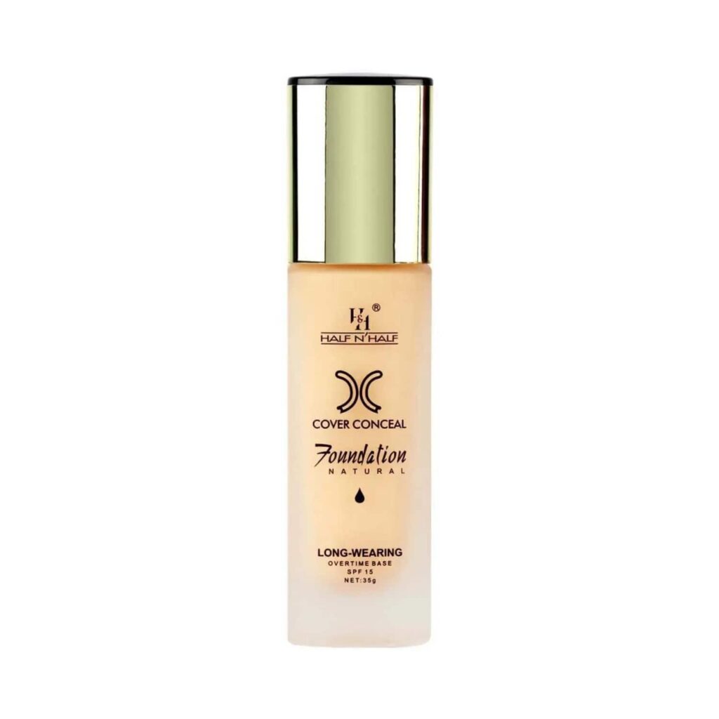 Half N Half Cover Conceal Long Wearing Neutral Foundation SPF 15 - 04 Ivory (35g) - Half N Half