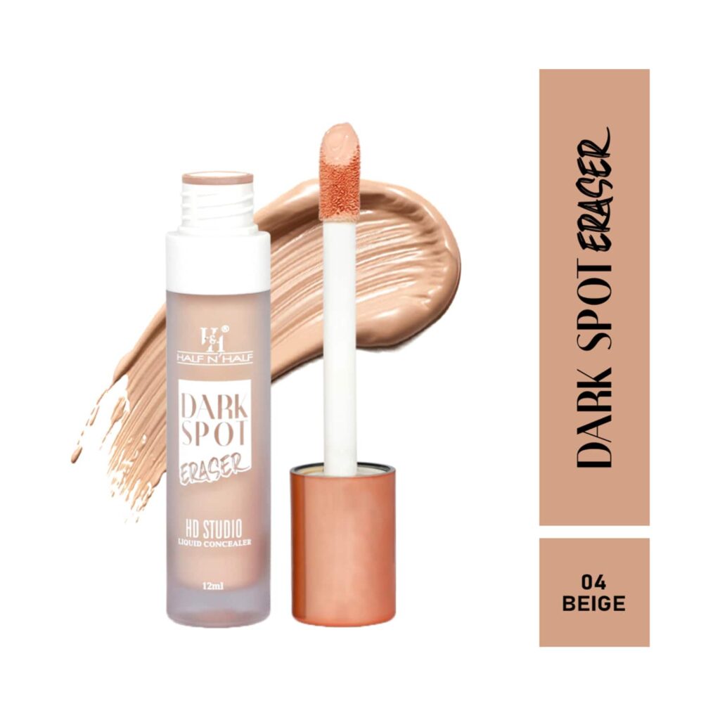 Half N Half Dark Spot Eraser HD Liquid Concealer - 04 Beige (12ml) - Half N Half