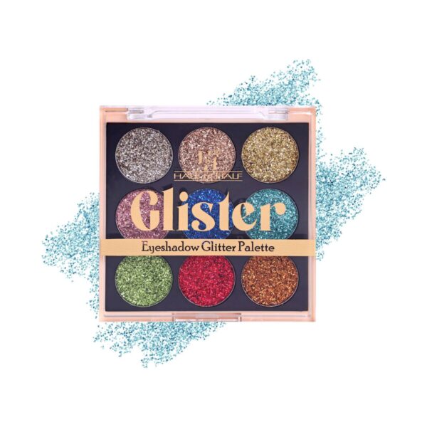 Half N Half Eyeshadow Glitter Shimmer Palette - 01 Shade (9g) - Half N Half