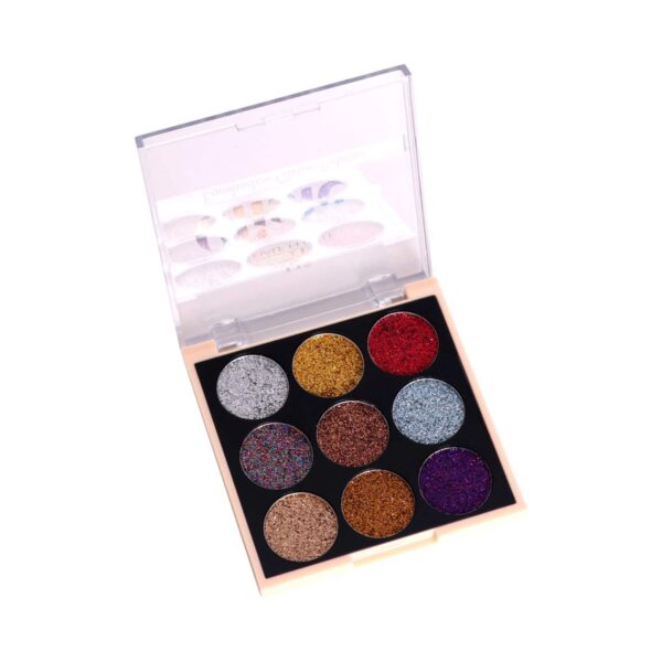 Half N Half Eyeshadow Glitter Shimmer Palette - 02 Shade (9g) - Half N Half