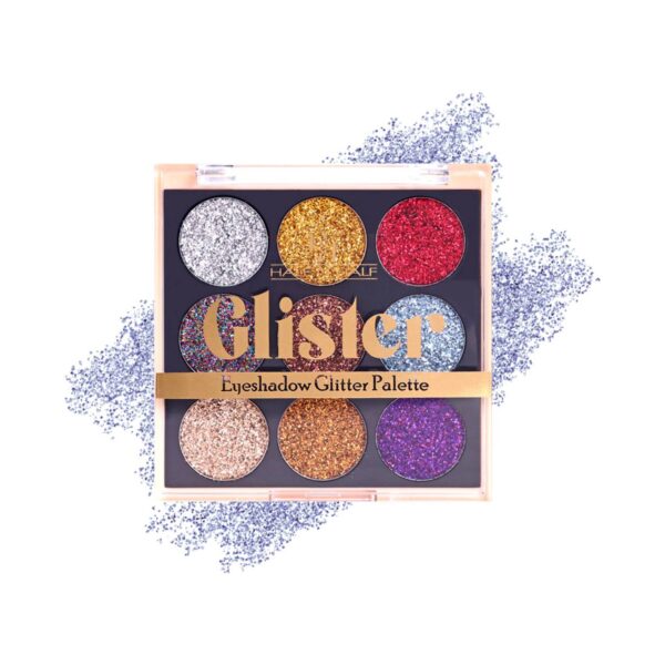 Half N Half Eyeshadow Glitter Shimmer Palette - 02 Shade (9g) - Half N Half