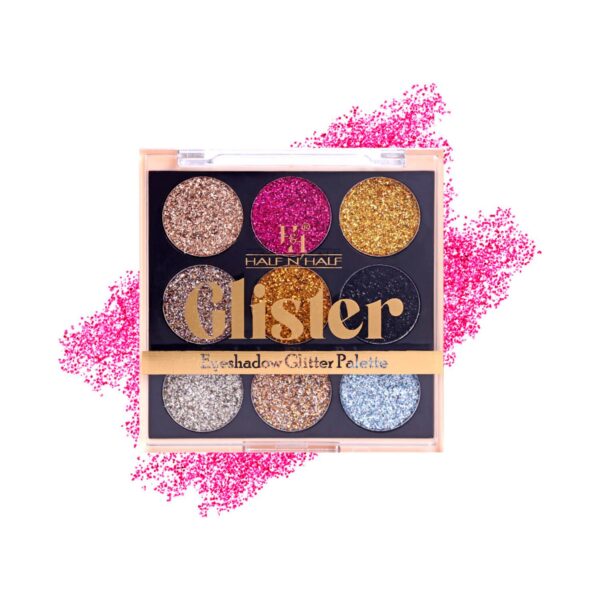 Half N Half Eyeshadow Glitter Shimmer Palette - 03 Shade (9g) - Half N Half