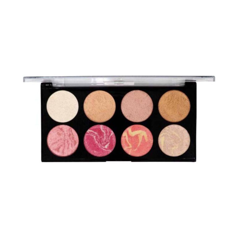 Half N Half HD Pro Blush & Highlight Face Palette - 01 Multicolour (16g) - Half N Half