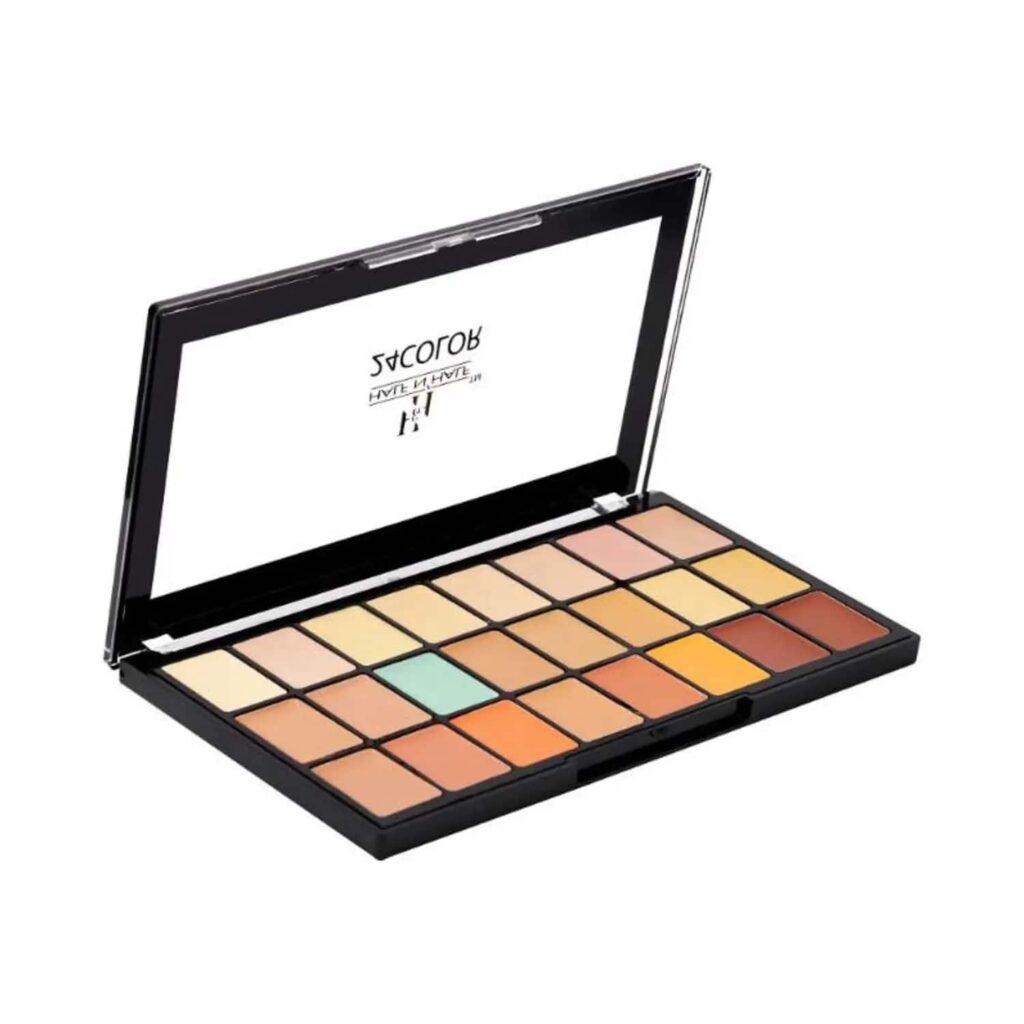 Half N Half HD Pro Matte Full Cover Concealer Palette - 03 Medium Dark (20.5g) - Half N Half