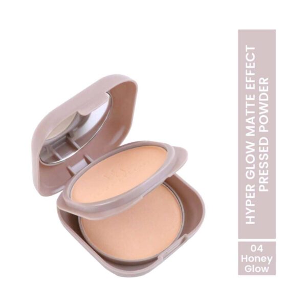Half N Half Hyper Glow Matte Effect Pressed Compact Powder With SPF 30 - 04 Honey Glow (20 g) - Half N Half