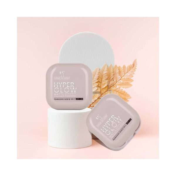 Half N Half Hyper Glow Matte Effect Pressed Compact Powder With SPF 30 - 04 Honey Glow (20 g) - Half N Half