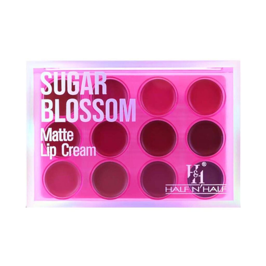 Half N Half Matte Lip Cream Palette - Sugar Blossom (12 g) - Half N Half