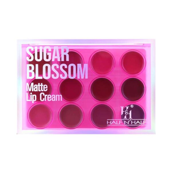Half N Half Matte Lip Cream Palette - Sugar Blossom (12 g) - Half N Half