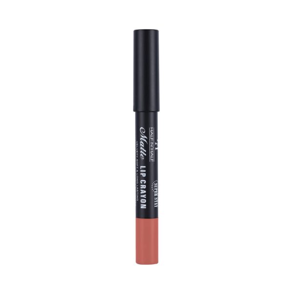 Half N Half Matte Velvet Soft & Long Lasting 24h Super Stay Lip Crayon - 21 After Party (3.5g) - Half N Half