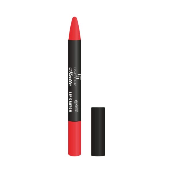 Half N Half Matte Velvet Soft & Long Lasting 24h Superstay Lip Crayon - 01 Hot Red (3.5g) - Half N Half