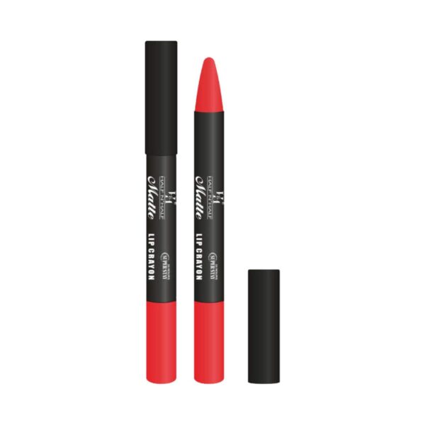 Half N Half Matte Velvet Soft & Long Lasting 24h Superstay Lip Crayon - 01 Hot Red (3.5g) - Half N Half