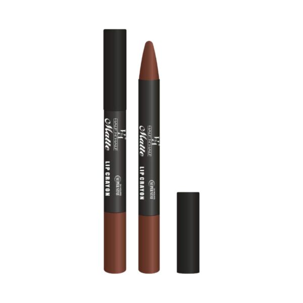Half N Half Matte Velvet Soft & Long Lasting 24h Superstay Lip Crayon - 07 Dark Chocolate (3.5g) - Half N Half