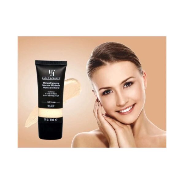 Half N Half Mineral Mousse Oil Free Foundation SPF 20 - 01 Fair (30ml) - Half N Half