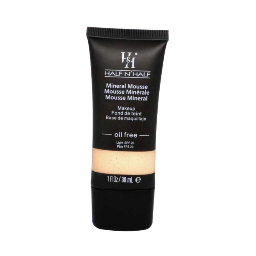 Half N Half Mineral Mousse Oil Free Foundation SPF 20 - 02 Light (30ml) - Half N Half