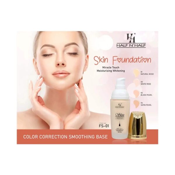 Half N Half Miracle Touch Skin Foundation SPF 50 Pa++ - 01 Neutral Beige (45g) - Half N Half