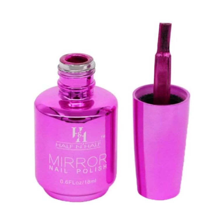 Half N Half Mirror Nail Polish - Magenta (18ml) - Half N Half