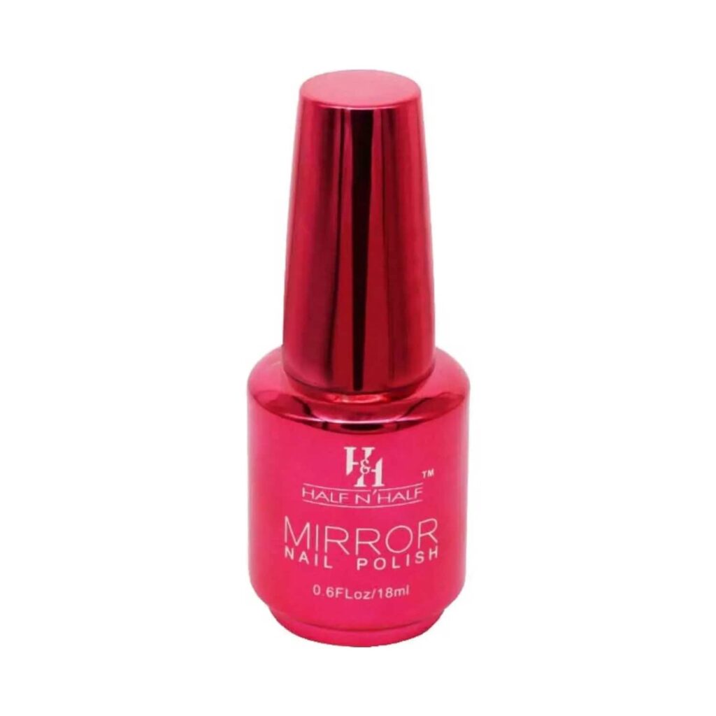 Half N Half Mirror Nail Polish - Red (18ml) - Half N Half