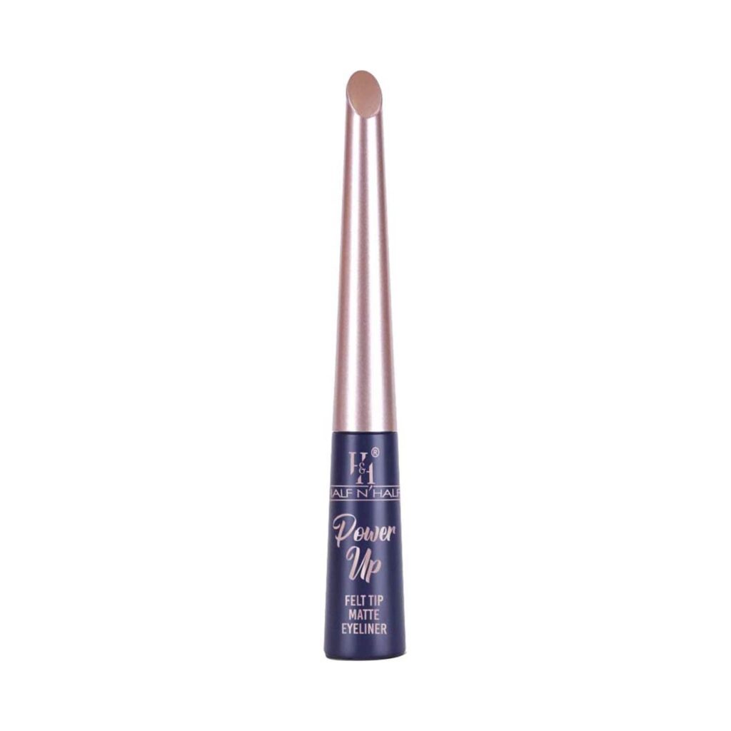 Half N Half Power Up Felt Tip Matte Eyeliner - Midnight Blue (4.8 ml) - Half N Half