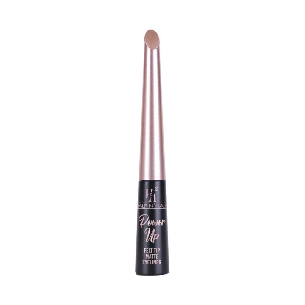 Half N Half Power Up Felt Tip Matte Eyeliner - Supreme Black (4.8 ml) - Half N Half