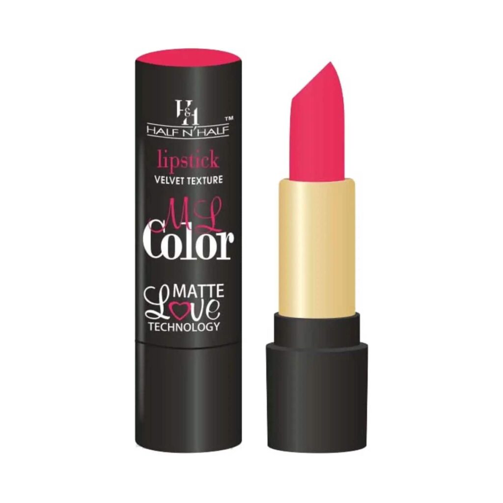 Half N Half Velvet Matte Texture My Colour Lipstick - 18 Neon Pink (3.8g) - Half N Half
