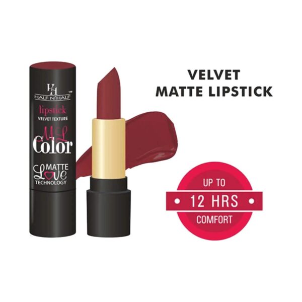Half N Half Velvet Matte Texture My Colour Lipstick - 24 Cafe Frappe (3.8g) - Half N Half