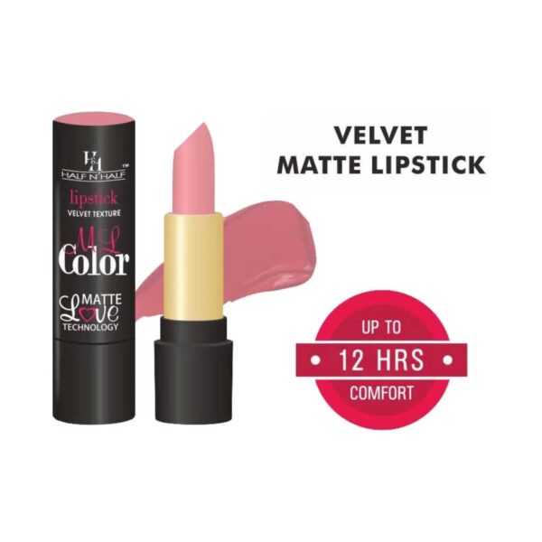 Half N Half Velvet Matte Texture My Colour Lipstick - 30 Ravishing Nude (3.8g) - Half N Half