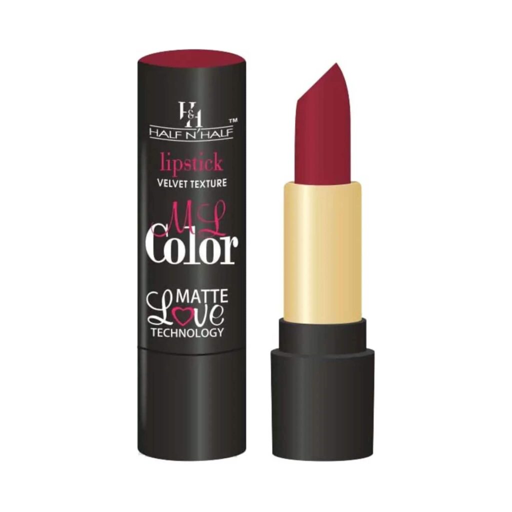 Half N Half Velvet Matte Texture My Colour Lipstick - 4 Hot Red (3.8g) - Half N Half