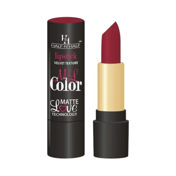 Half N Half Velvet Matte Texture My Colour Lipstick - 4 Hot Red (3.8g) - Half N Half