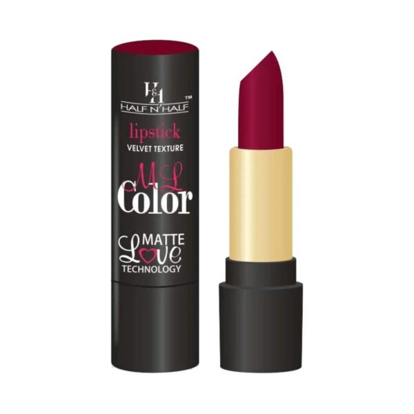 Half N Half Velvet Matte Texture My Colour Lipstick - 7 Ruby Woo (3.8g) - Half N Half